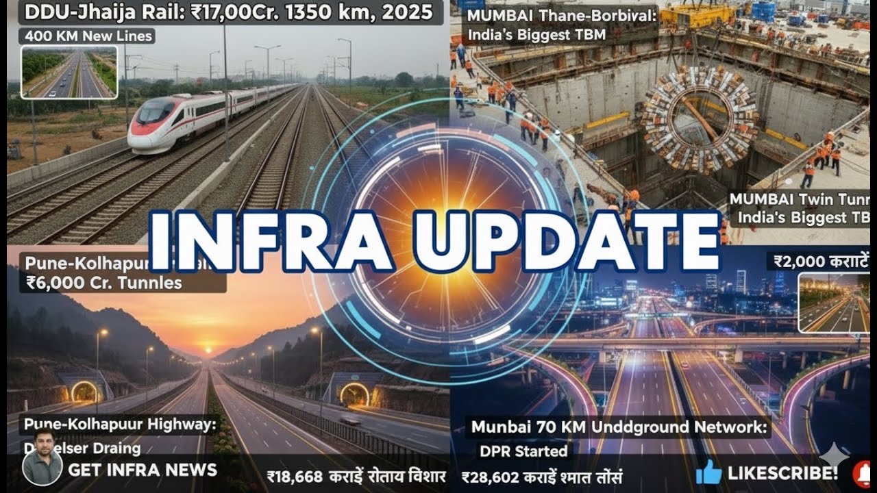 UP-Bihar Rail Network Expansion & Mumbai Underground Revolution! | Get Infra News