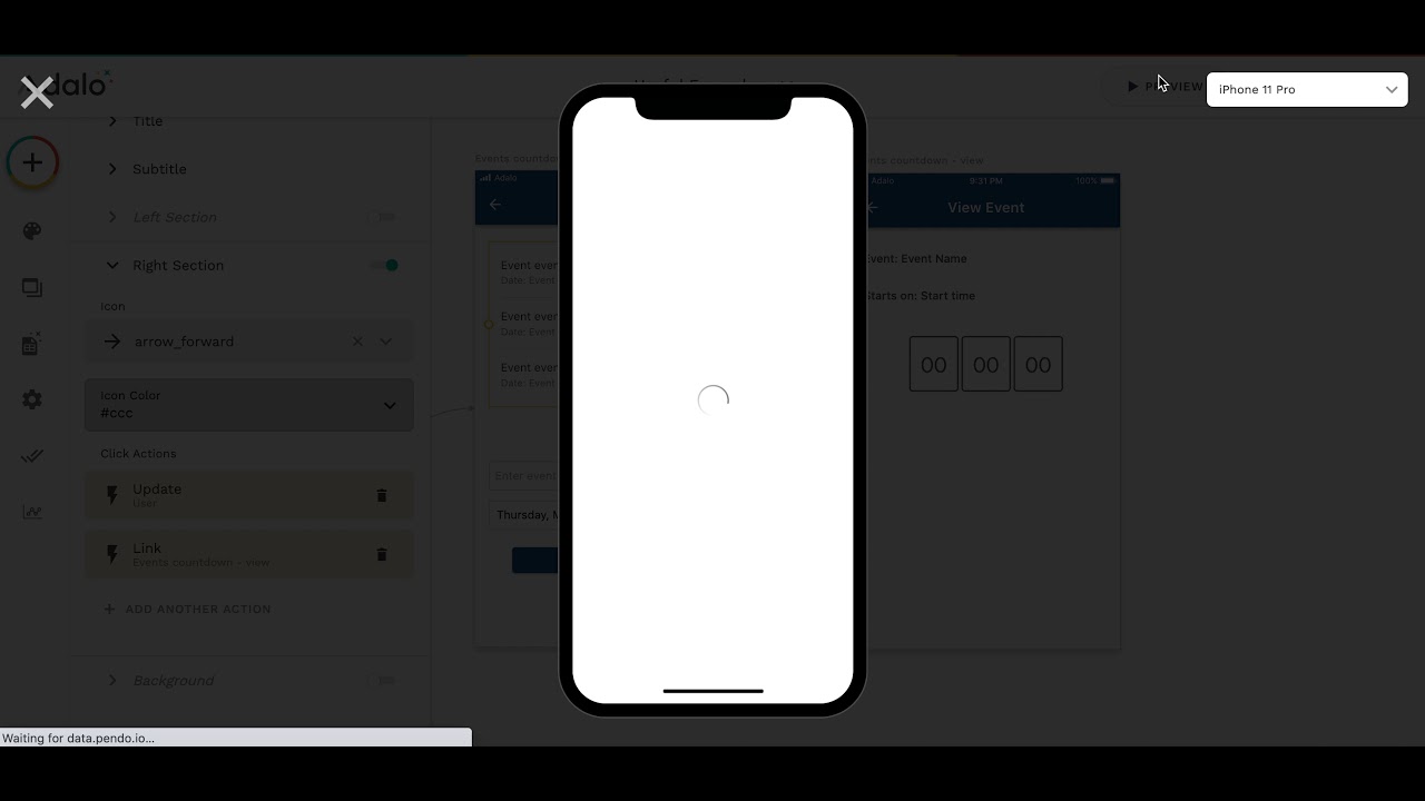 Adalo hints: countdown timer for an event