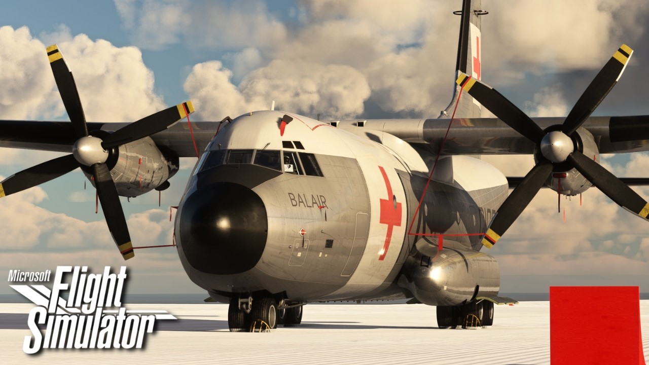 Microsoft Flight Simulator | C-160 Transall | Remote Cargo Ops | Antarctica