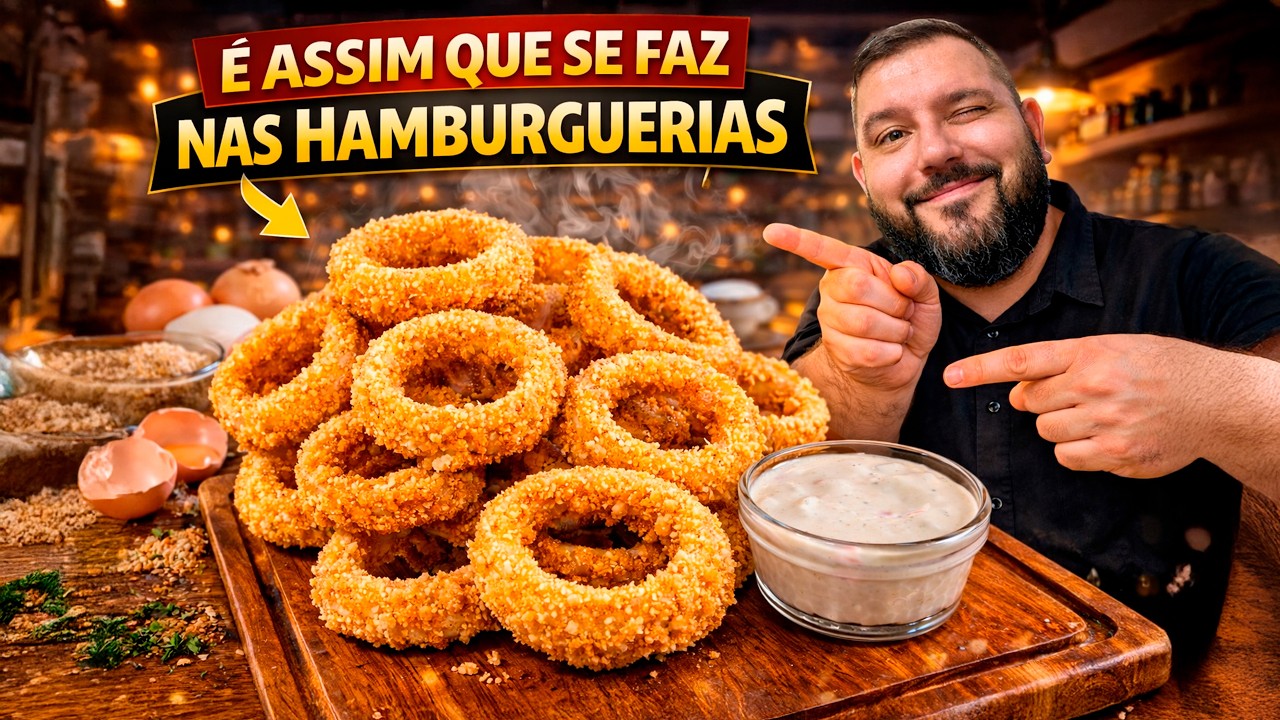 Os Anéis de Cebola MAIS CROCANTES do Brasil!
