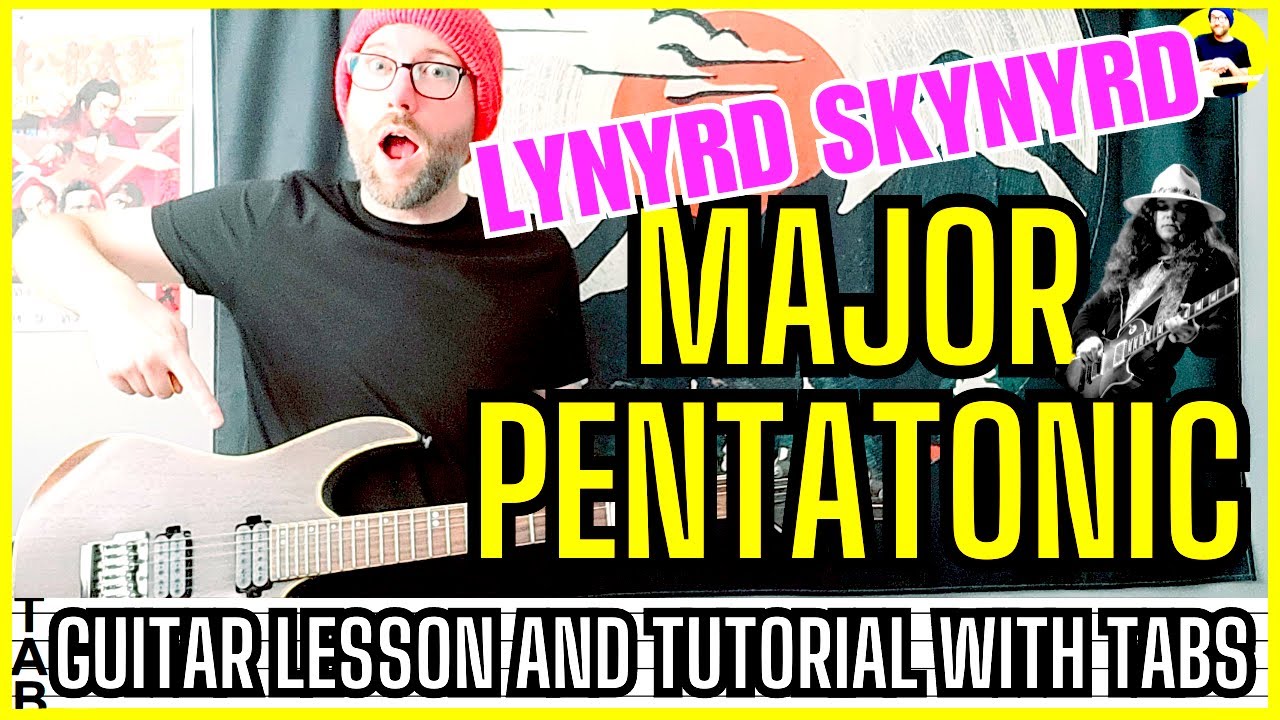 Rock Soloing - Lynyrd Skynyrd Style Major Pentatonic Guitar Lesson | Tab | Tutorial