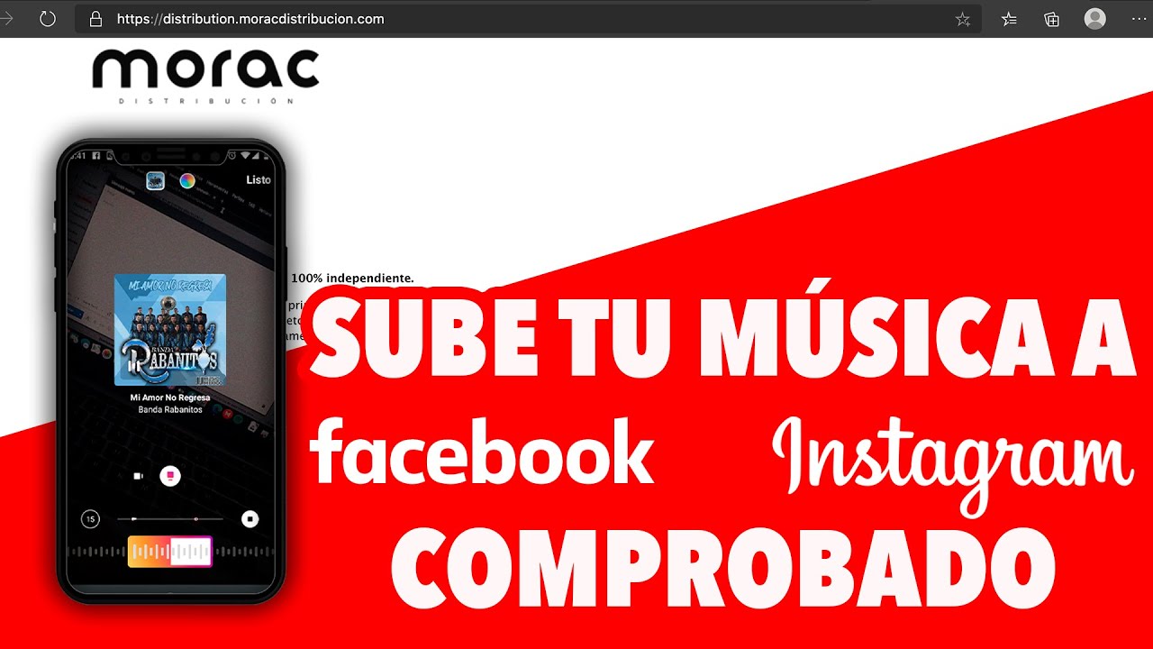 Como Subir Tu M&uacute;sica A Instagram, Facebook, Tik Tok, GRATIS