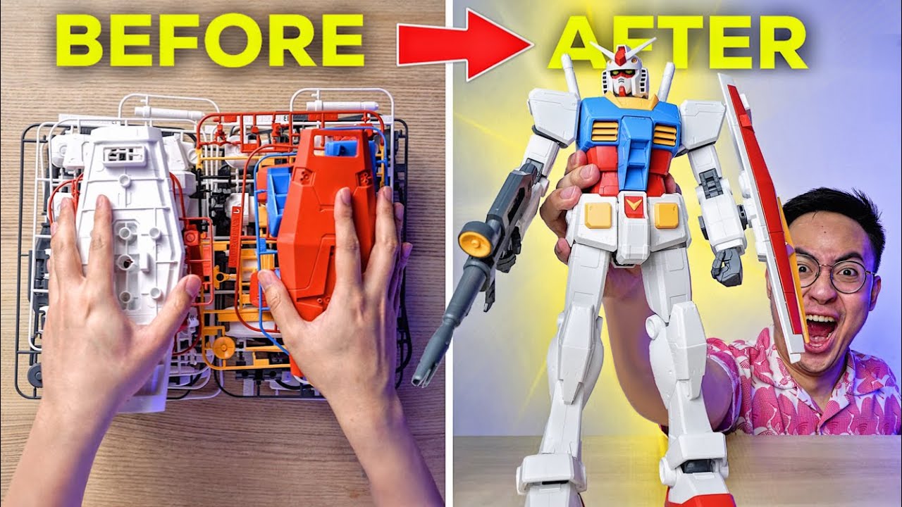 MENCOBA MERAKIT GUNPLA TERBESAR YANG PERNAH DIBUAT BANDAI!