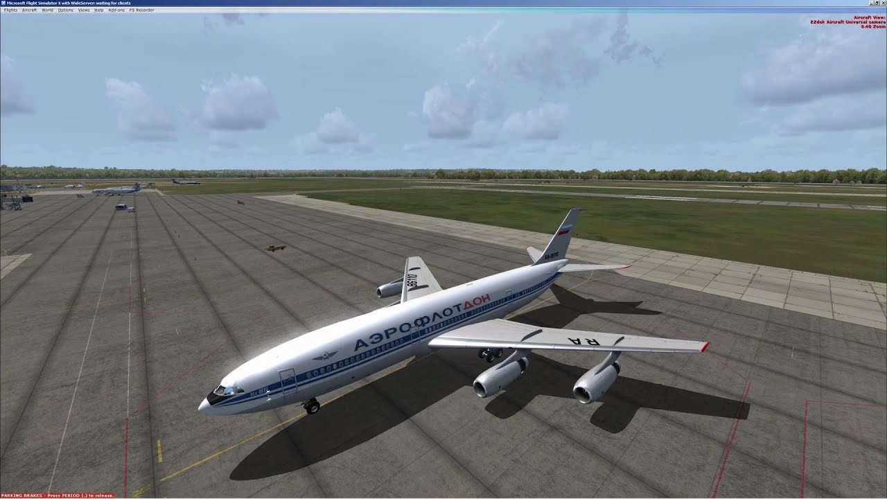 FSX | ИЛ 86 | IL86 | Полет с использованием 