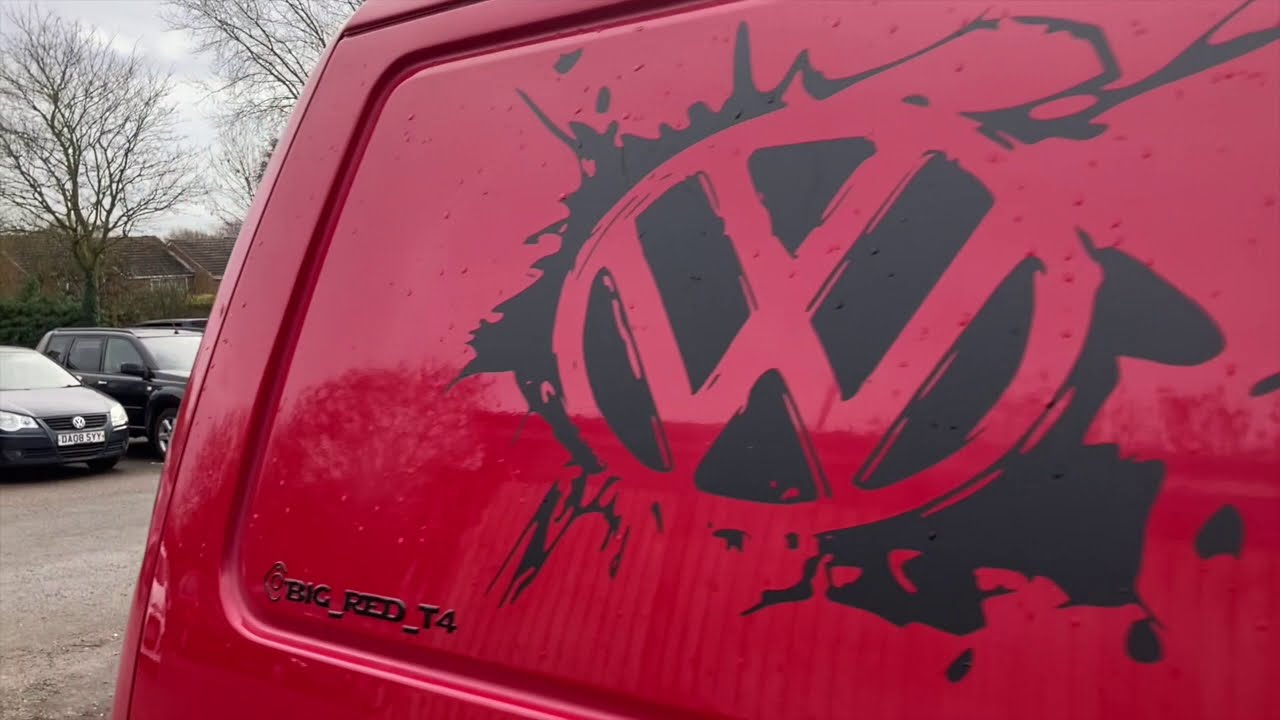 T4 build budget campervan with character 888 special Introduction to Big Red and walk around.