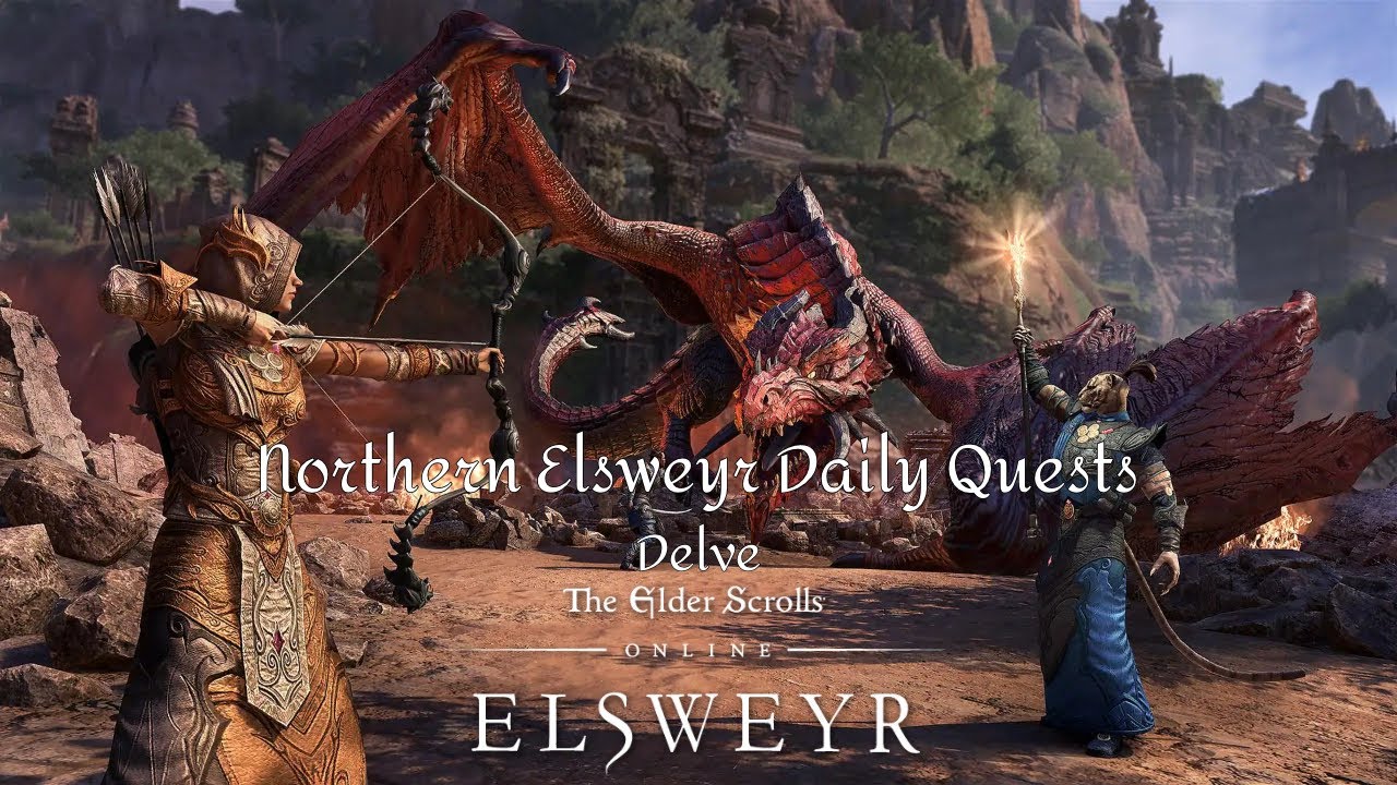 Elder Scrolls Online Daily Quests: Northern Elsweyr - Delve | No commentary