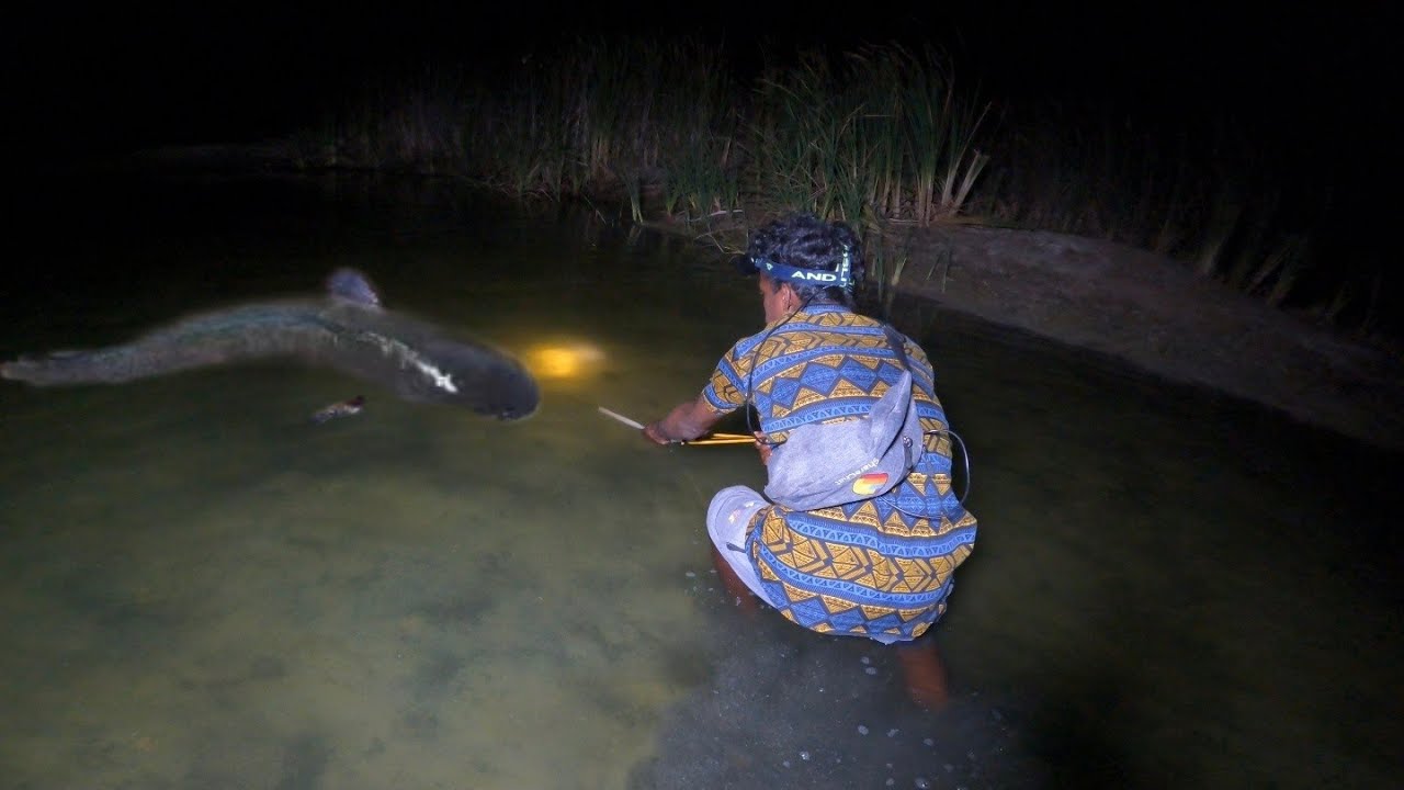 🏹Hand Made Spear Gun Night Fishing 🐟|PVC பைப்ப வச்சி மீன் குத்த போறோம்... Venu Fishing