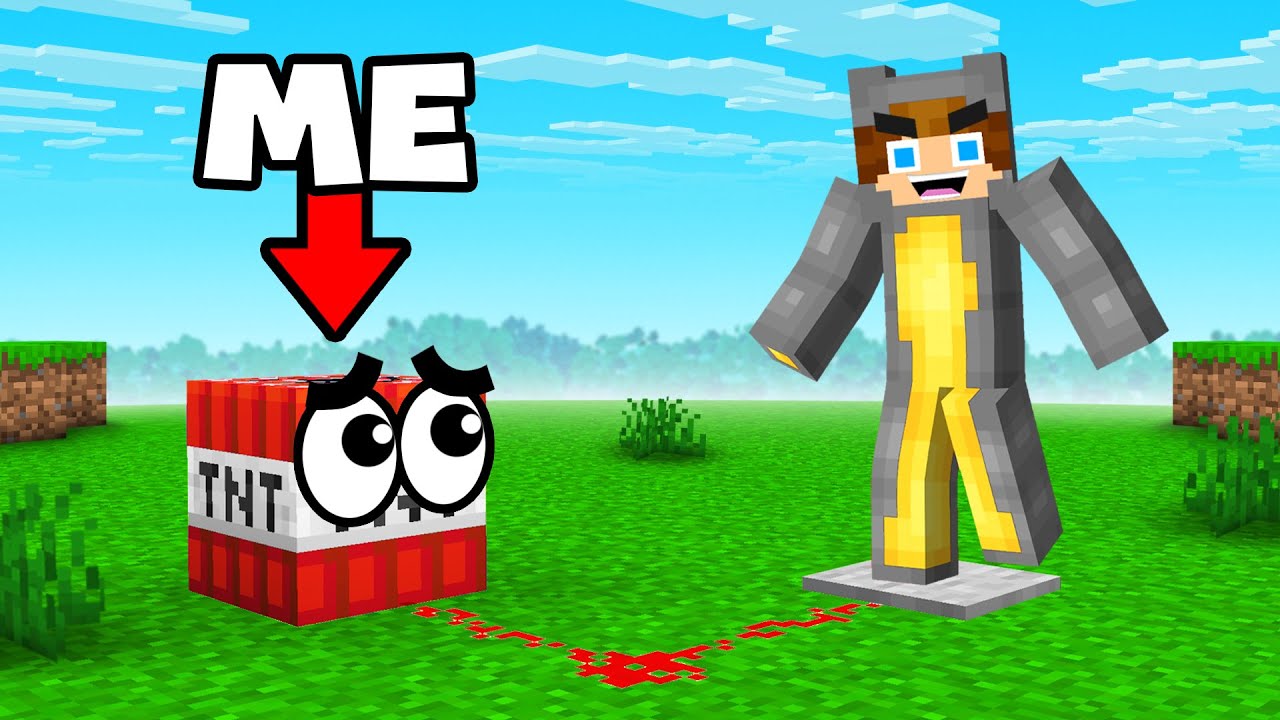 Hiding as a Dangerous Block From My Friends in Minecraft!