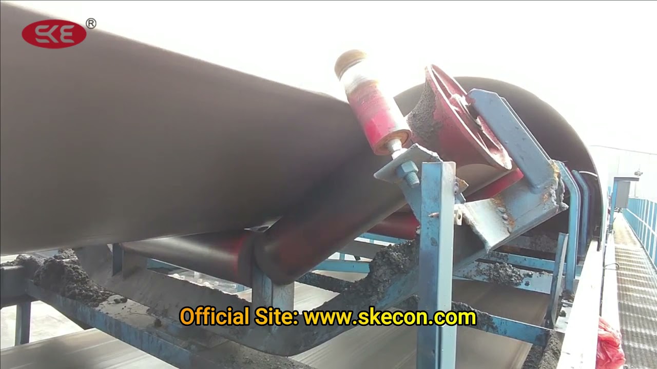 SKE Belt Conveyor Self-align Rollers By Using Friction Rollers and Guid Rollers