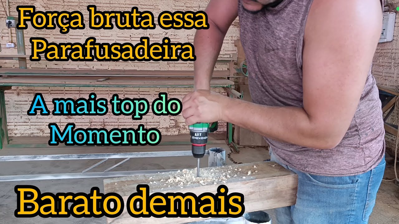 A melhor e mais barata parafusadeira da Net na minha opinião melhor custo benefício #review 