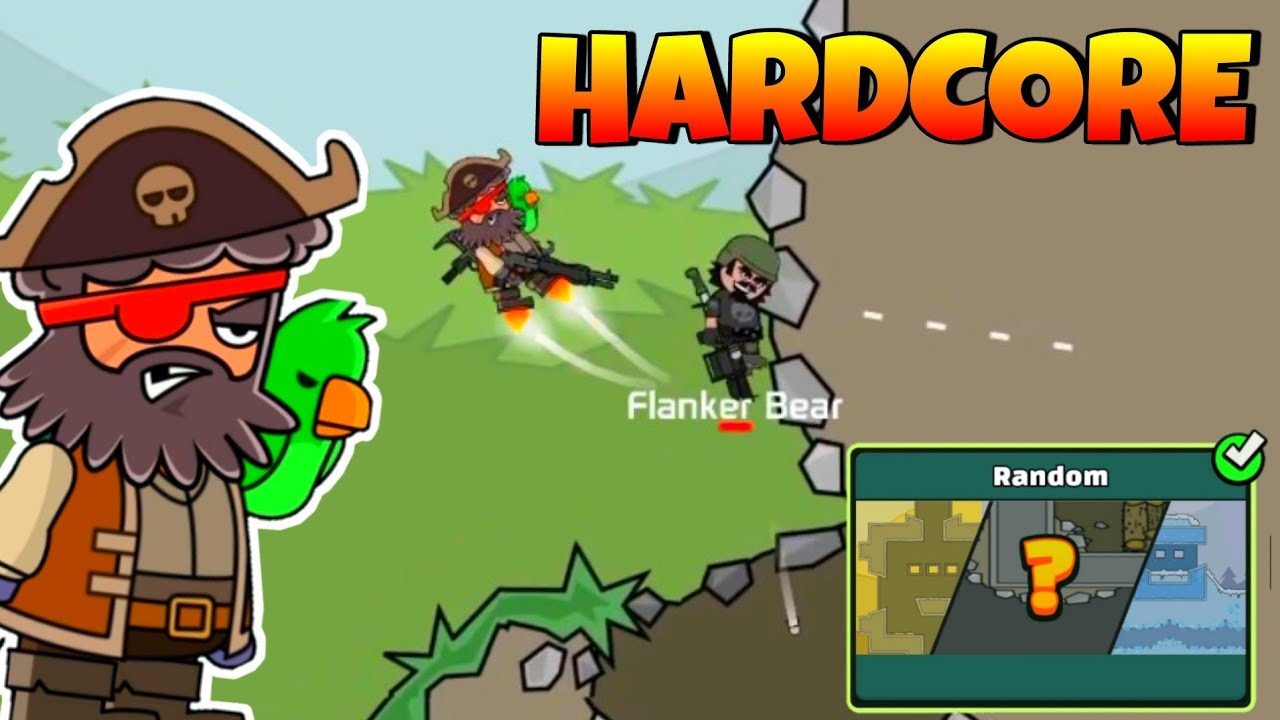 MINI MILITIA HARDCORE RANDOM FUNNY GAMEPLAY #1