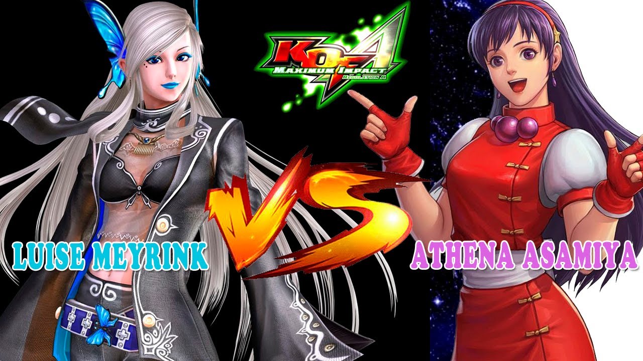 The King of Fighters - Athena Asamiya vs Luise Meyrink - Luta Power Máximo
