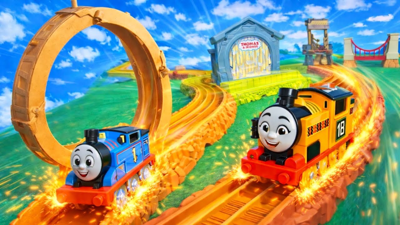 Thomas & Nia in Action 🚂 | Build and Play Train Toys