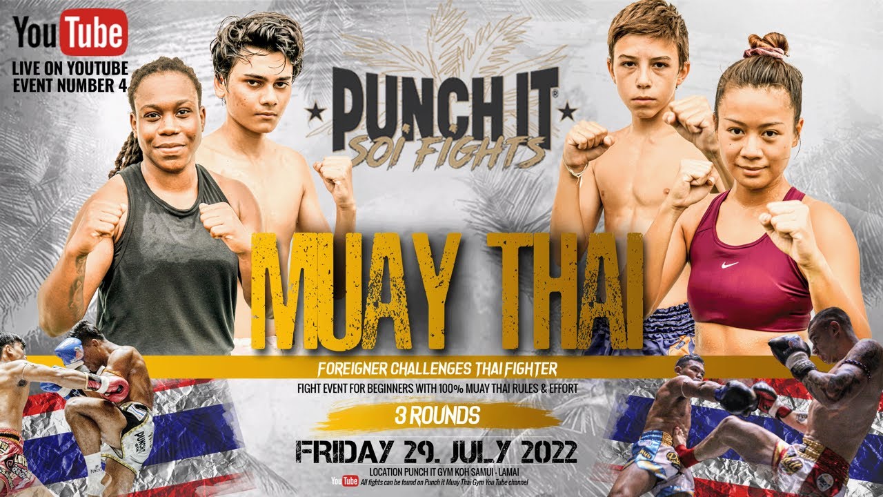 Muay Thai Punch it Soi Fights Thailand - Koh Samui event #4