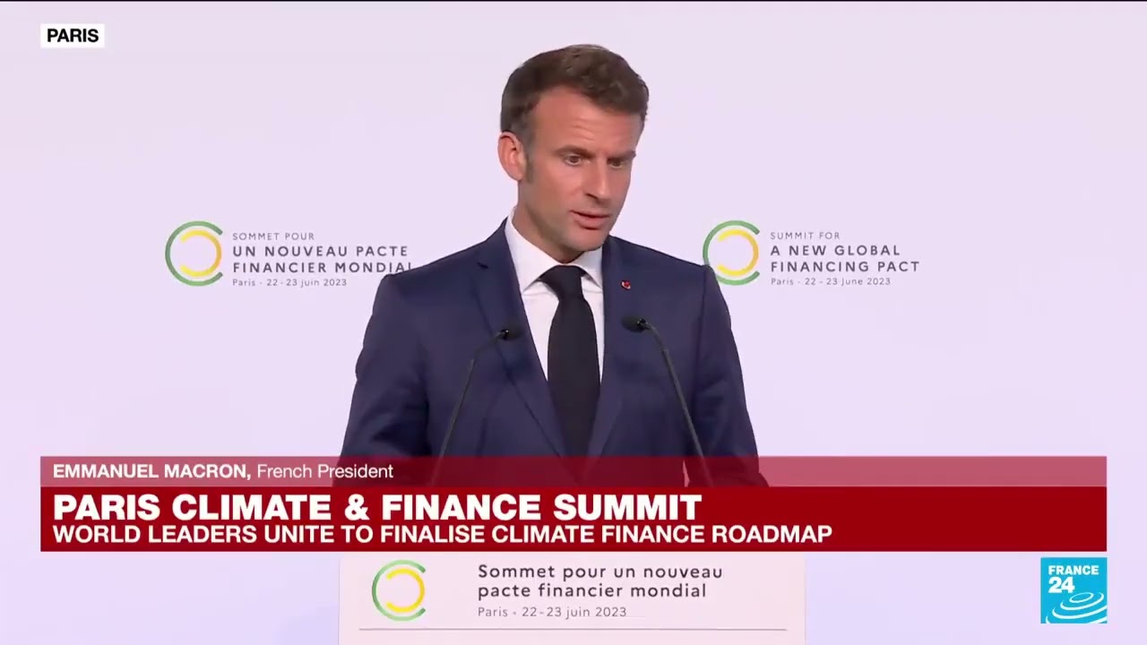 CLIMATE TAX - Macron Publicly supports the UN / WEF policy of a global climate tax