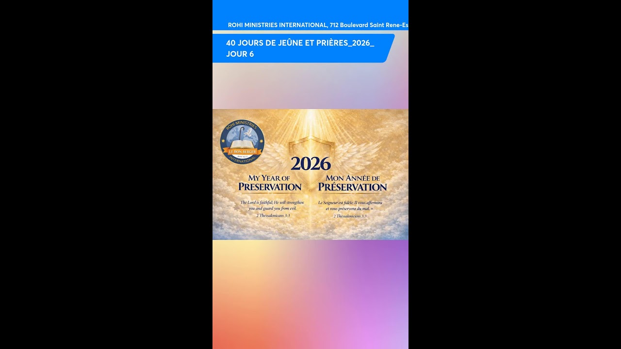 40 JOURS DE JEÛNE ET PRIÈRES_2026/ 📱
