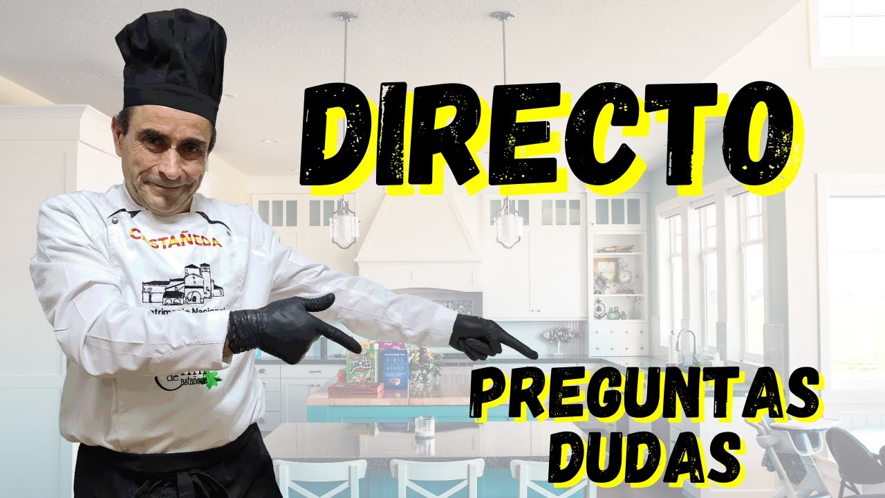 MI PRIMER DIRECTO. preguntas y respuestas. Hablemos de cocina--@ChiliRecetas RECETAS DE COCINA