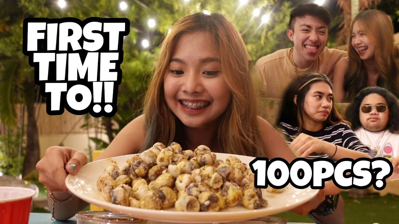 100PCS PUGOLOT MUKBANG? 😳 kinaya ba? |Mahalia E.