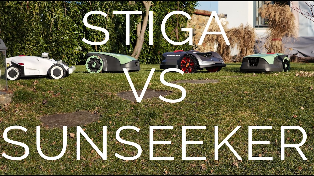 Erste  ROBOSCHAF Test Ergebnisse: Mähroboter SUNSEEKER vs STIGA. GPS & Kamera gegen Odometrie