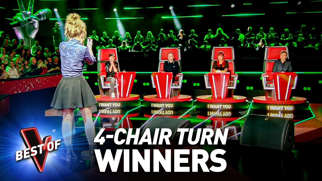 4-CHAIR TURN Blind Auditions of The Voice Winners 🏆