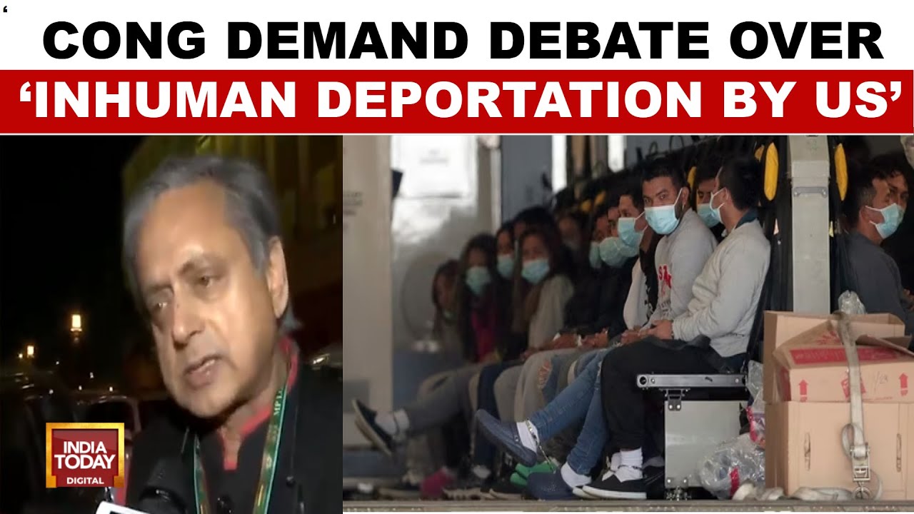 US Deportation News: Politics Erupts As Congress Demands Debate On  104 Indian Deported From US