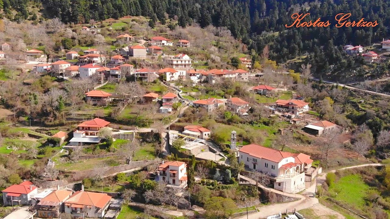 ΚΡΥΟΒΡΥΣΗ (ΒΕΡΒΙΝΗ ή ΔΕΡΒΙΝΗ) ΗΛΕΙΑΣ (DRONE). KRYOVRYSI, ELIS (ILIA), GREECE.