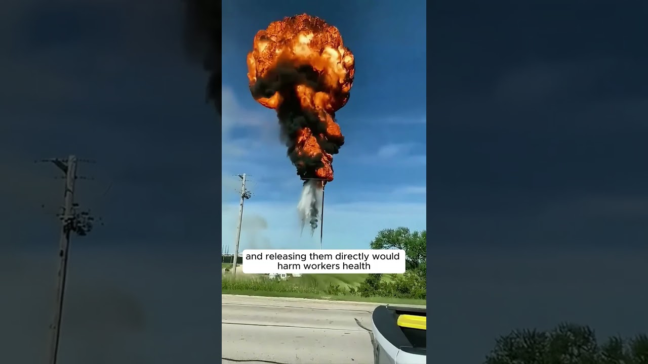 🔥 Why Oil Rigs Have GIANT Flames: The Truth About Burning Gas #oilfieldfacts #energyindustry
