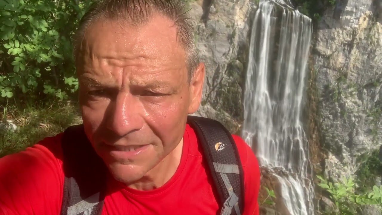 Slowenien Bovec - Boka Wasserfall mit dem Fahrrad