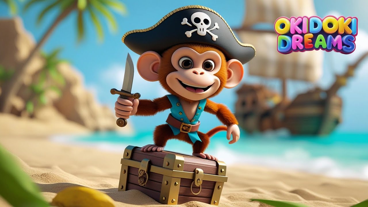 🐵 Milo the Monkey | Five Little Monkeys Jumping on the Bed