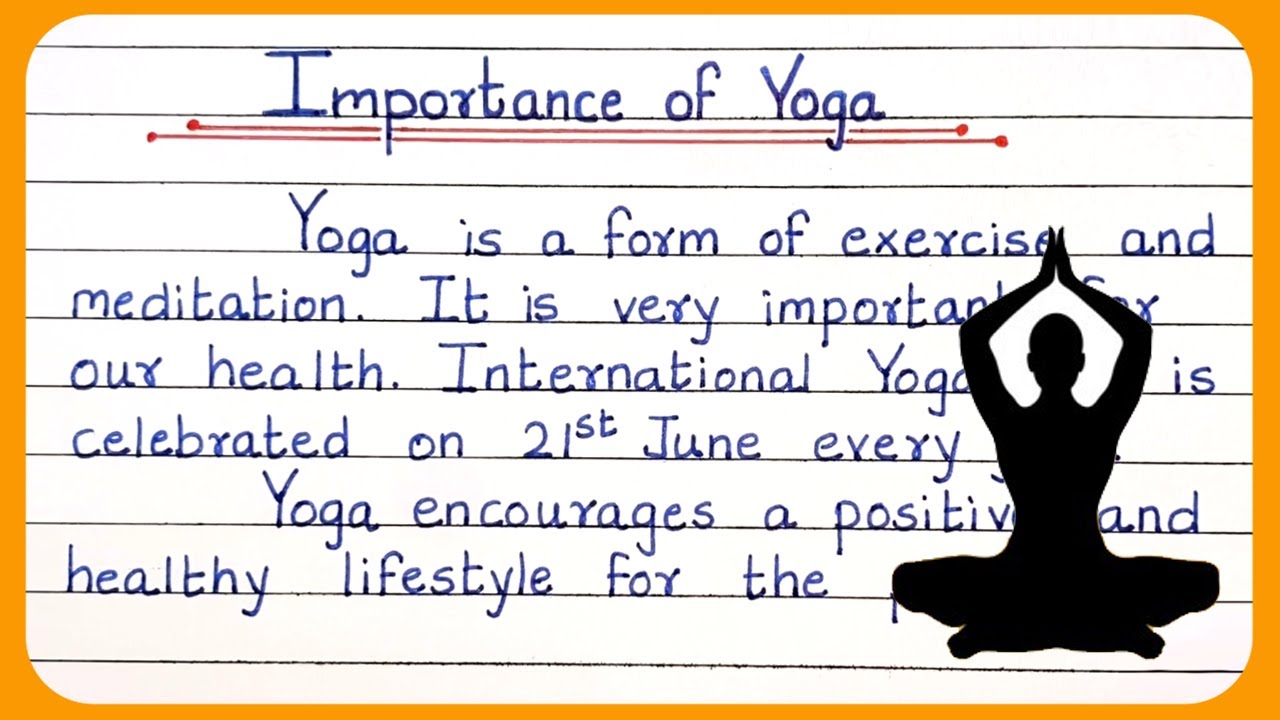 Эссе о важности йоги на английском языке || Importance Of Yoga Essay In English | योग के फायदे