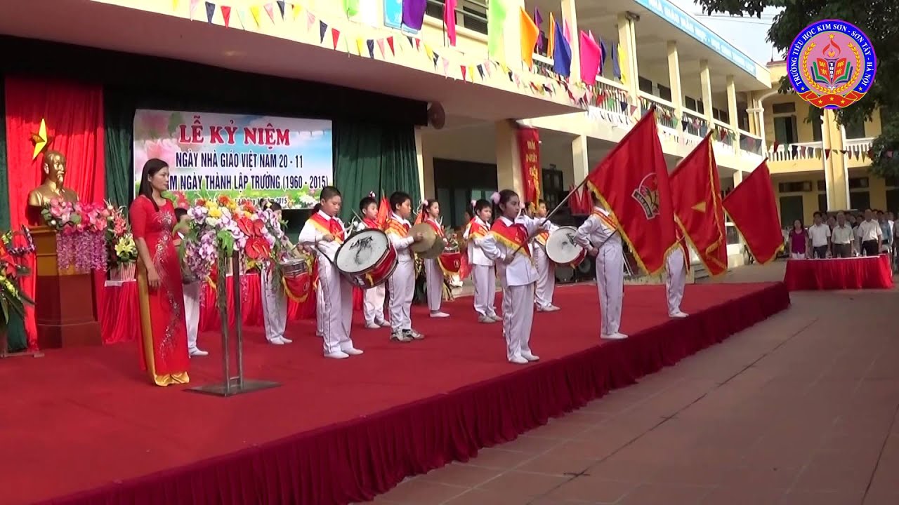 [Lễ Chào Cờ & Hát Quốc Ca] Trường Tiểu Học Kim Sơn - Sơn Tây - Hà Nội