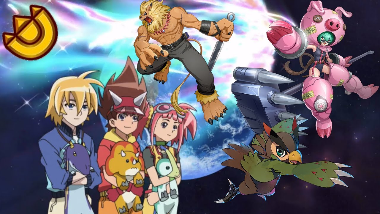 What If Dinosaur King characters had Digimon partners?