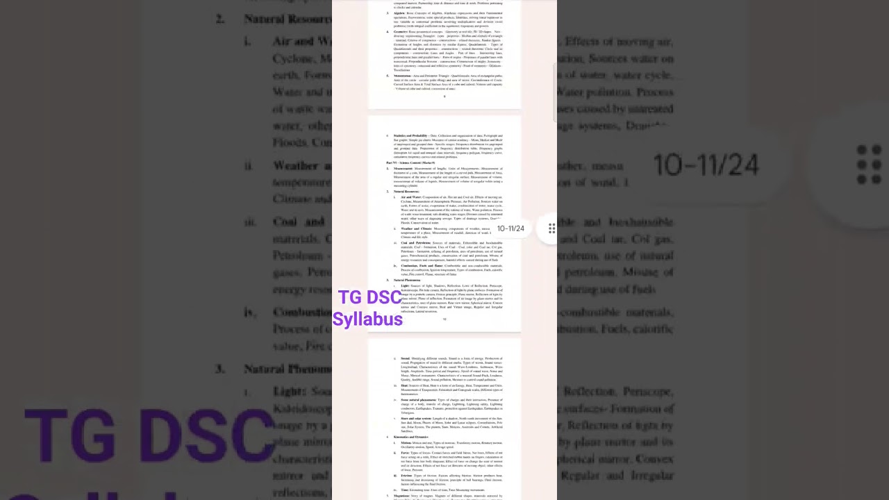 How to download #TG #dsc #syllabus #telugu #education #teacher #exam #motivation #telangana