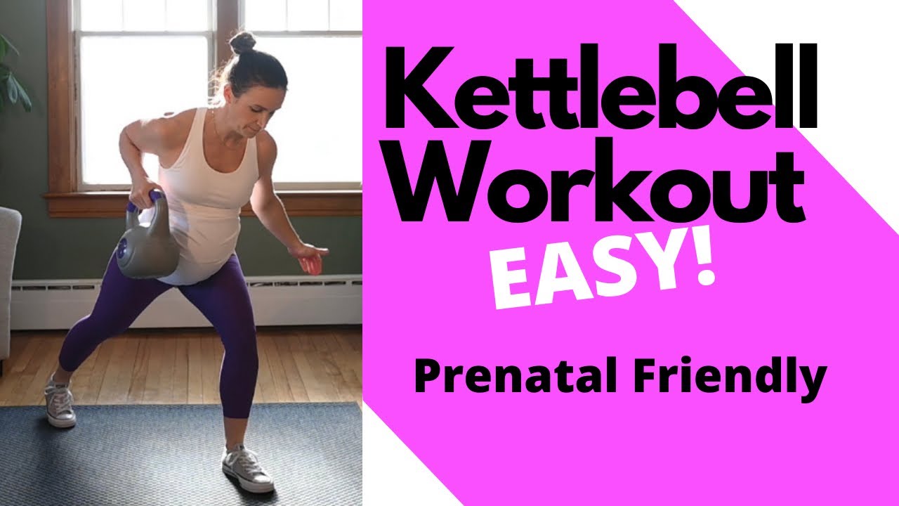 Prenatal Kettlebell Workout for Beginners (Pregnancy Friendly)