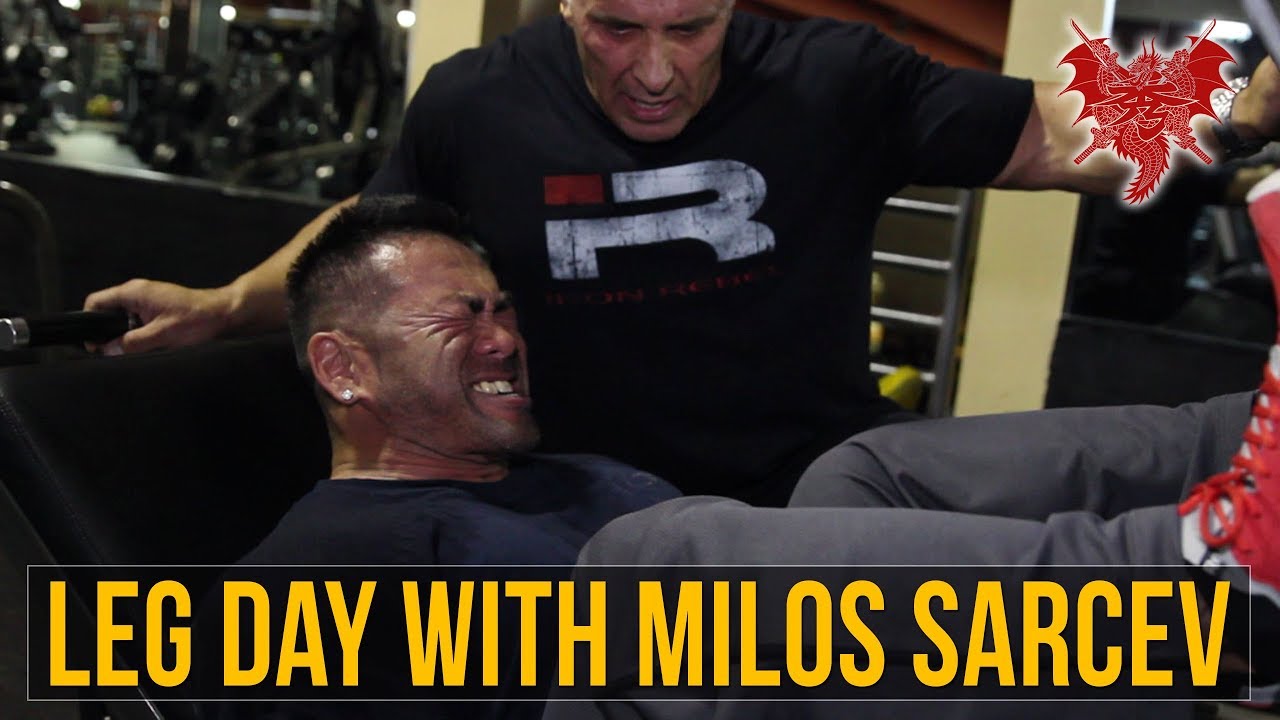Hidetada Yamagishi  - Leg Day With Milos Sarcev - Vlog 35