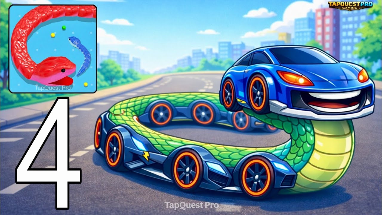 Snake Clash - Gameplay Walkthrough Part 4 Snake Clash Biggest Snake Survival Battle (Android,ios)