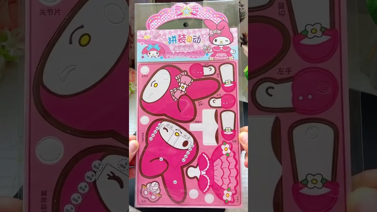 Cute and Interesting Sanrio Paper Doll Quiet Book #diy #handmade #cute