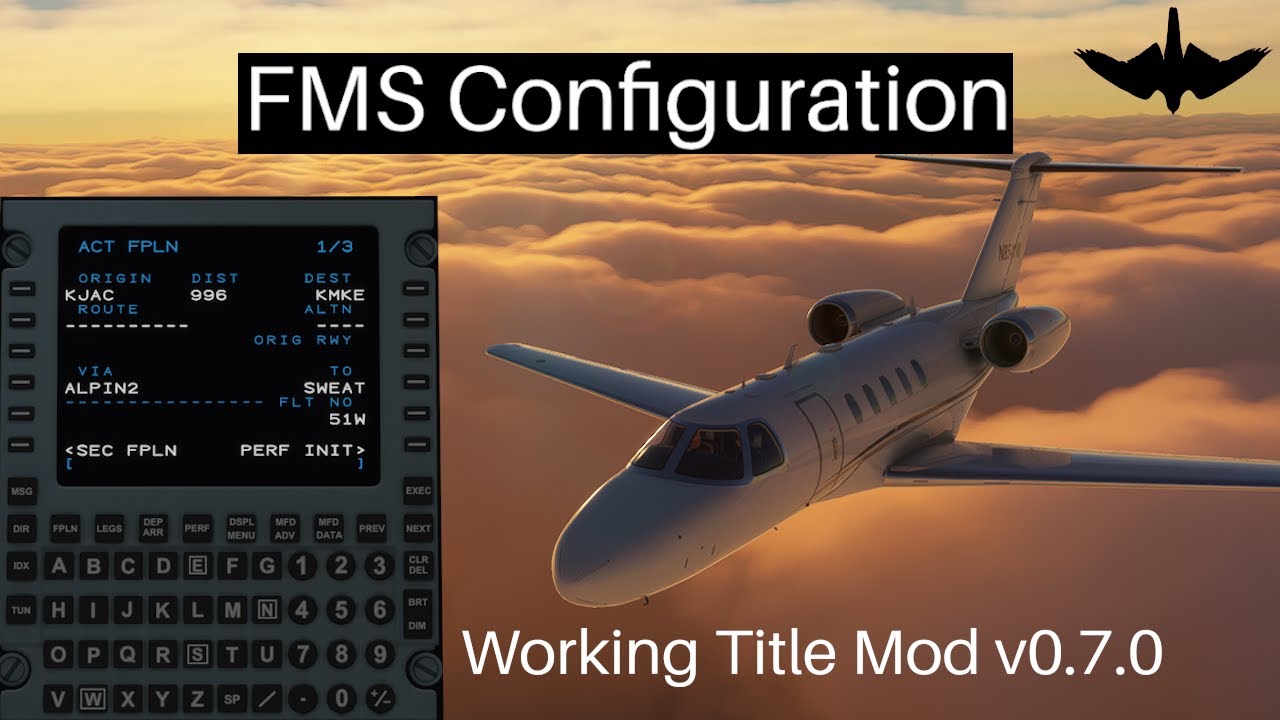 FS2020 | Basic Flight Planning and FMS Configuration | WT CJ4