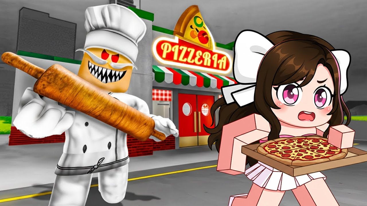 PAPA PİZZERİA'NIN PİZZACISINDAN KAÇTIM !!! ROBLOX Papa's Pizzeria
