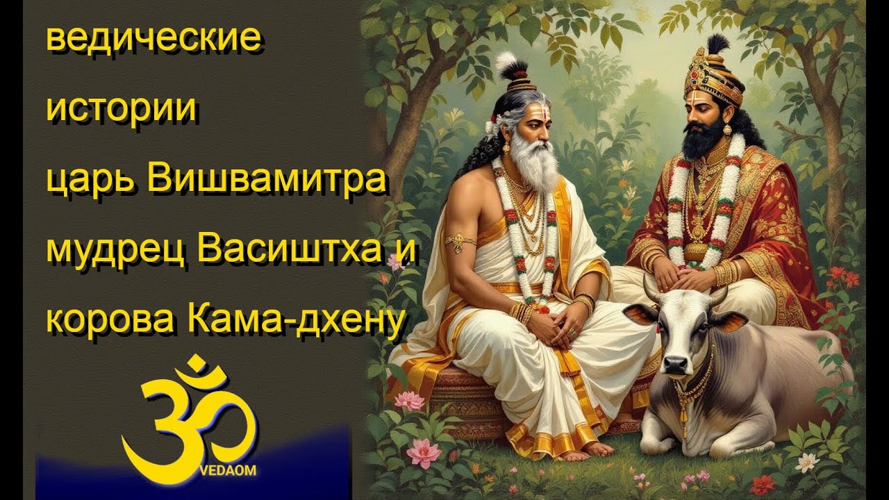 Ведические истории для детей и взрослых - царь Вишвамитра, мудрец Васиштха и корова Кама-Дхену