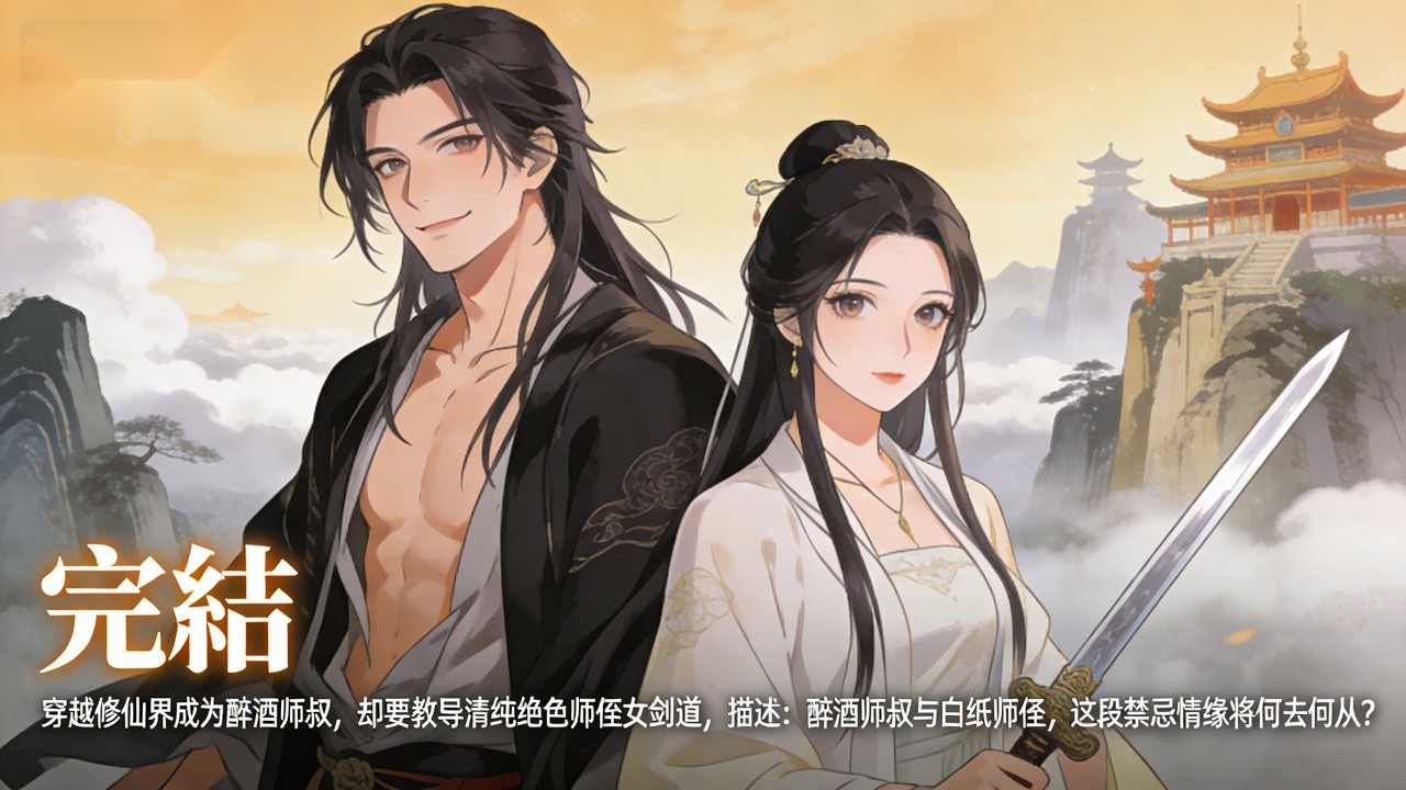 【完結】穿越修仙界成为醉酒师叔，却要教导清纯绝色师侄女剑道。醉酒师叔与白纸师侄，这段禁忌情缘将何去何从？#小說推薦 #小說 #動漫 #劇情 #漫畫