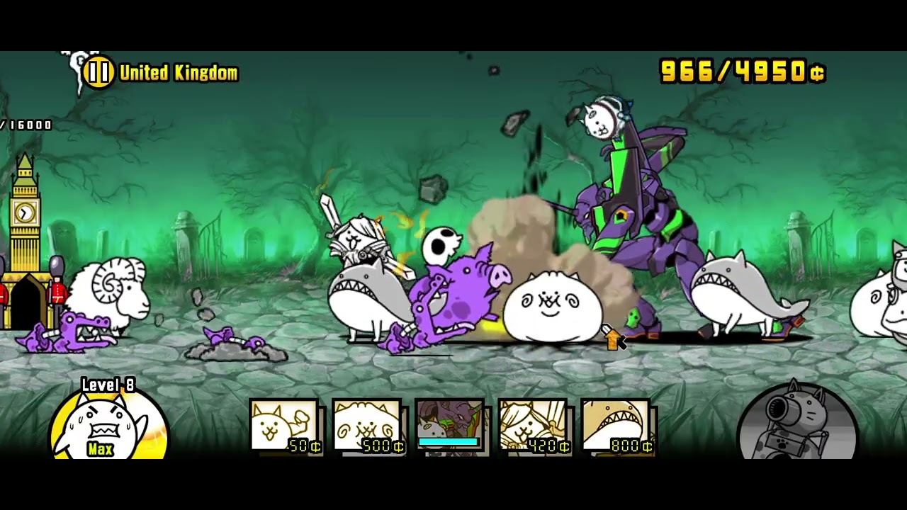 The battle cats rising (zombie) is very difficult 😩