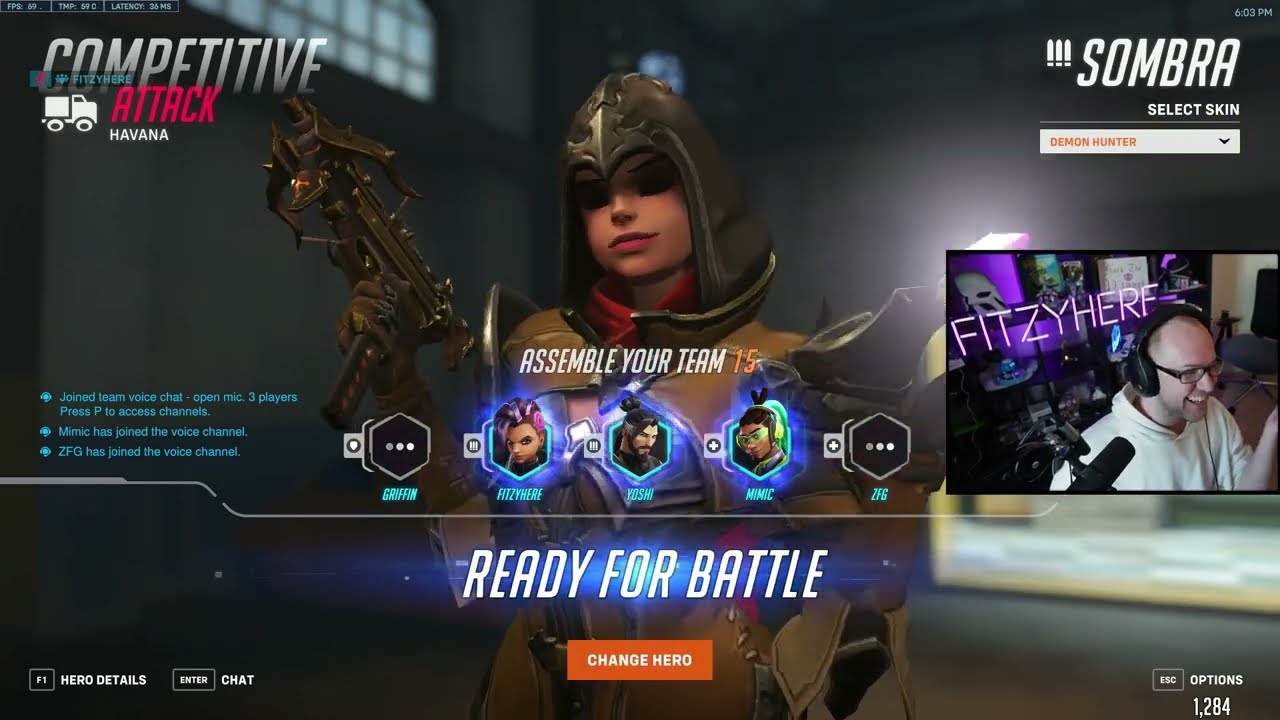 FITZYHERE - 41 ELIMS! DOESN'T MATTER THE SEASON, SOMBRA IS THE PICK! [OVERWATCH 2 SEASON 4]