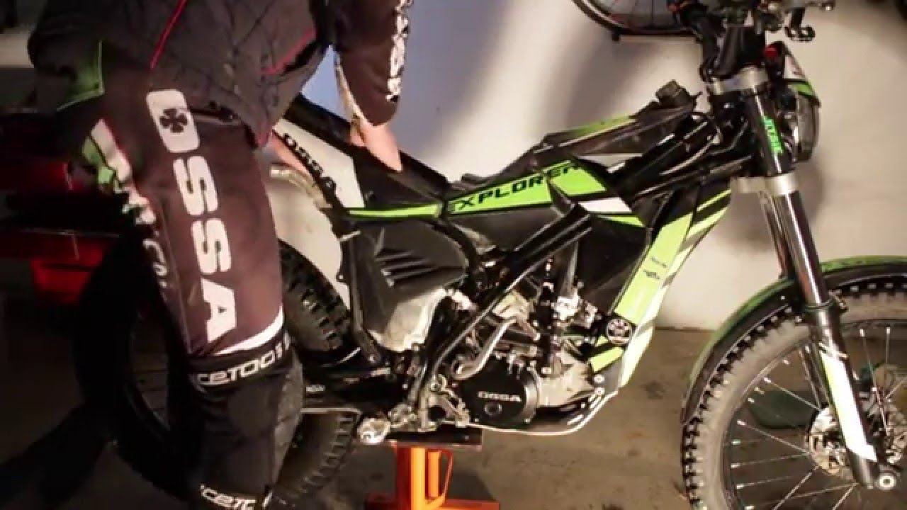 Umbau conversion transformation Ossa Explorer zur Trial Trials bike