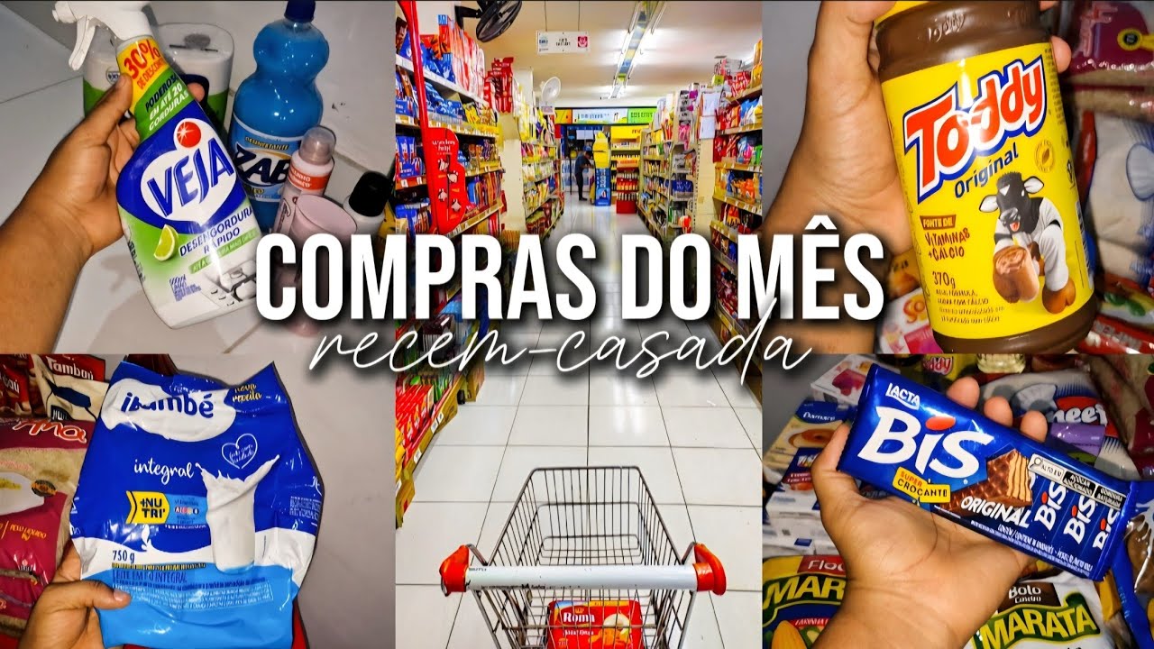 COMPRAS DO MÊS COMPLETA✨️ | recém-casada aos 20 