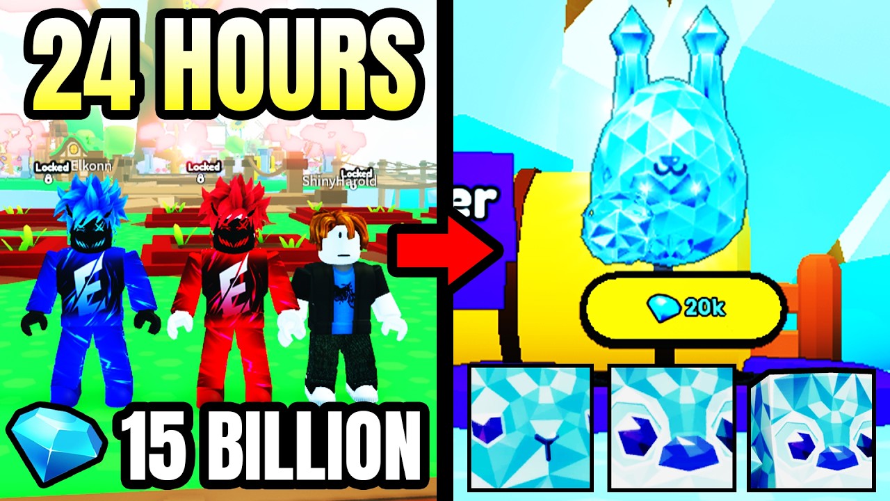 Я ПОТРАТИЛ 15 миллиардов алмазов на питомцев Titanic и Huge в Pet Simulator 99 (Roblox)