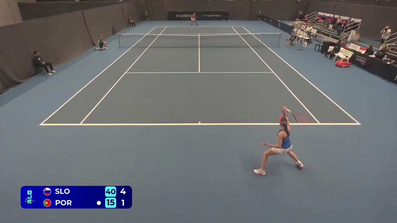 Kaja Juvan (SLO) vs Matilde Jorge (POR) // 6-1 3-6 5-7 // Billie Jean King Cup // Group I