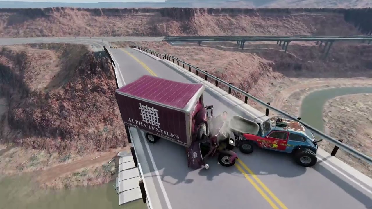 Realistic High-Speed Car Crashes in BeamNG.drive #108 Ultra Detailed Crash Compilation