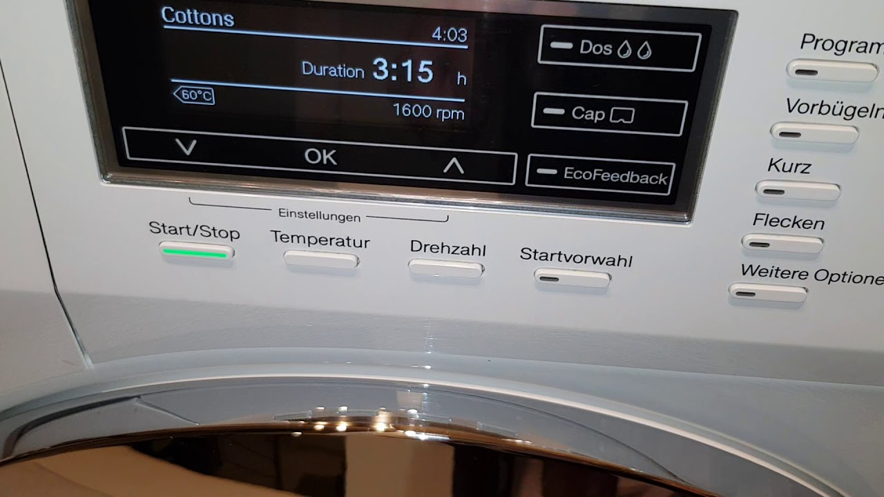 how to do the maintenance for #twindos on miele washing machine using the twindos care !