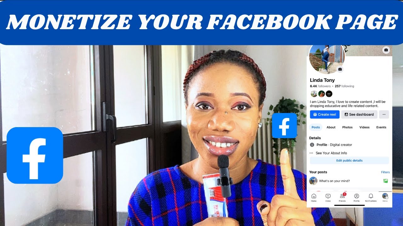How to create a monetized Facebook page/How to turn on professional mode